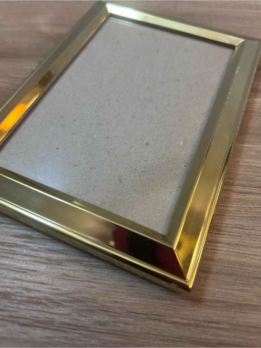 Vintage Gold Metal Photo Frame - Shiny Gold Finish